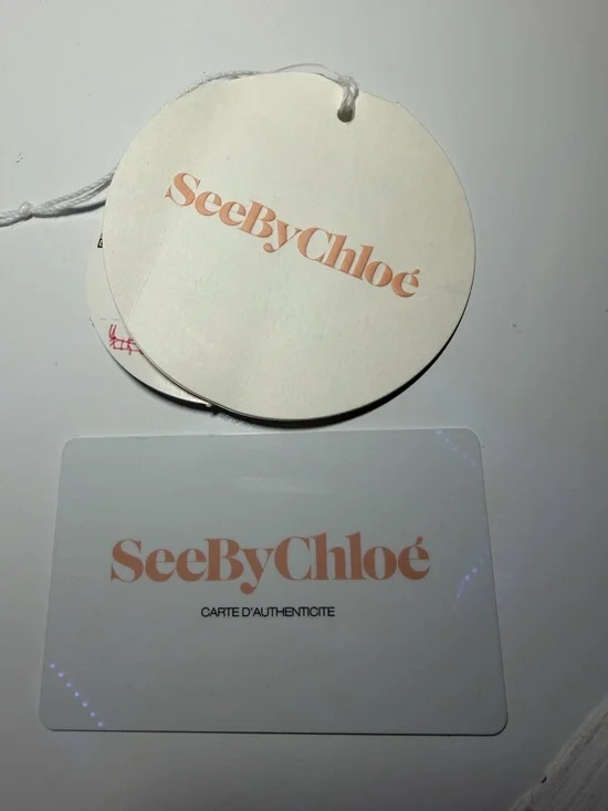 See by Chloe Satin Light Pink Tote Bag with Star Charm and Crossbody strap. - Picture 10 of 17